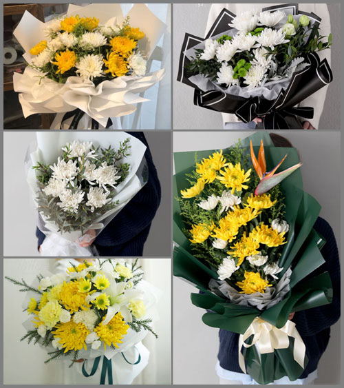 山东青岛平度市同和街道侯家站村白事花束代送